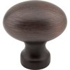 Jeffrey Alexander 1-3/16" Overall Length Brushed Oil Rubbed Bronze Football Bordeaux Cabinet Knob 3990-DBAC